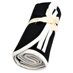 Kyte Baby Swaddle Blanket in Midnight with Cloud Trim Outlet