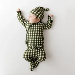 Kyte Baby Take Me Home Set with Cap in Gingham Fir Clearance