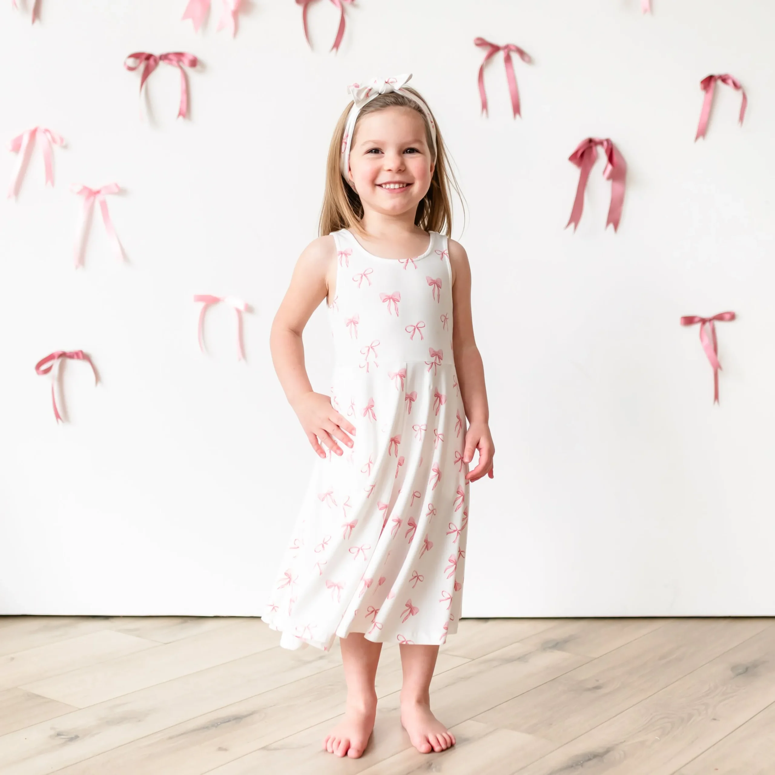 Kyte Baby Tank Twirl Dress in Bow Clearance