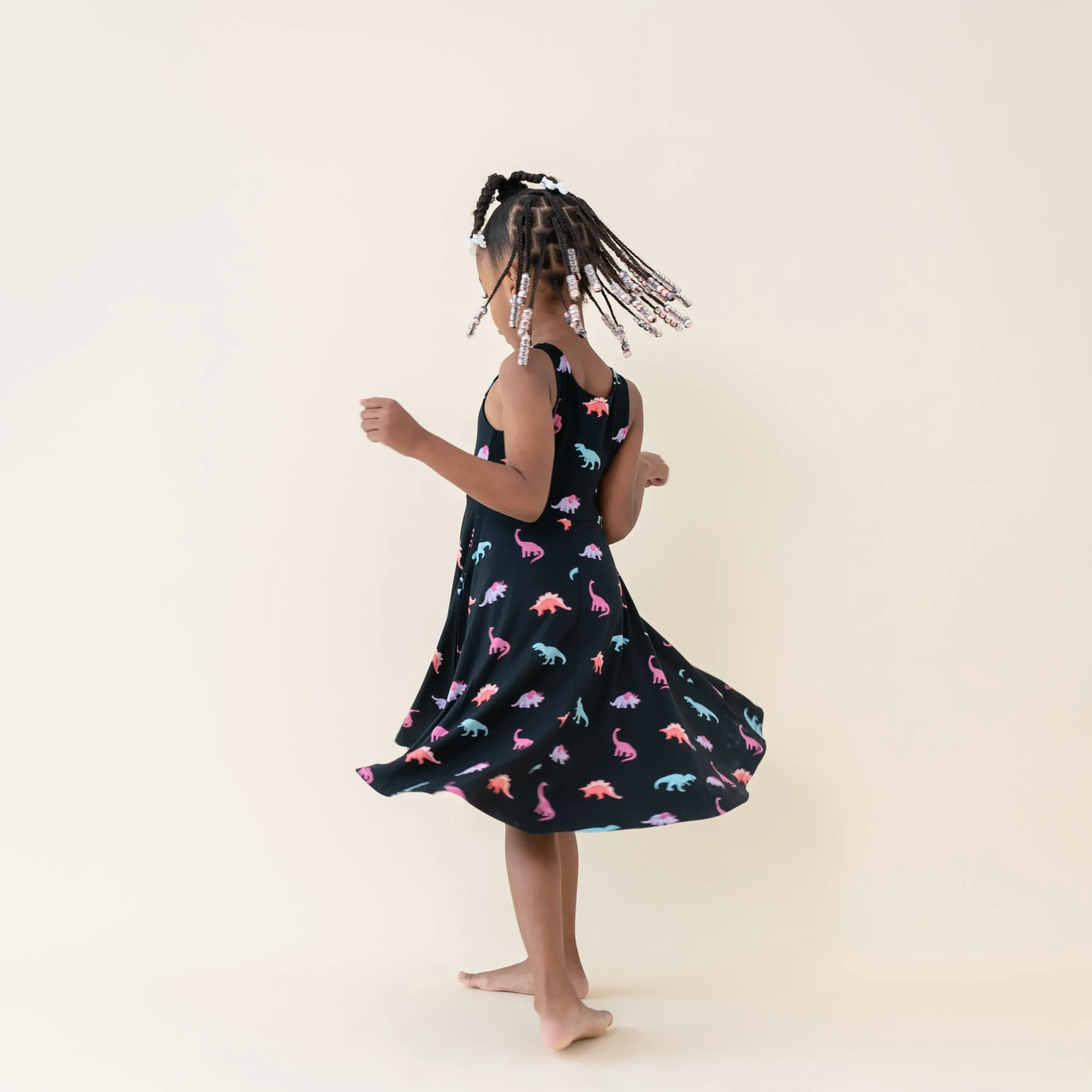 Kyte Baby Tank Twirl Dress in Midnight Roar Outlet