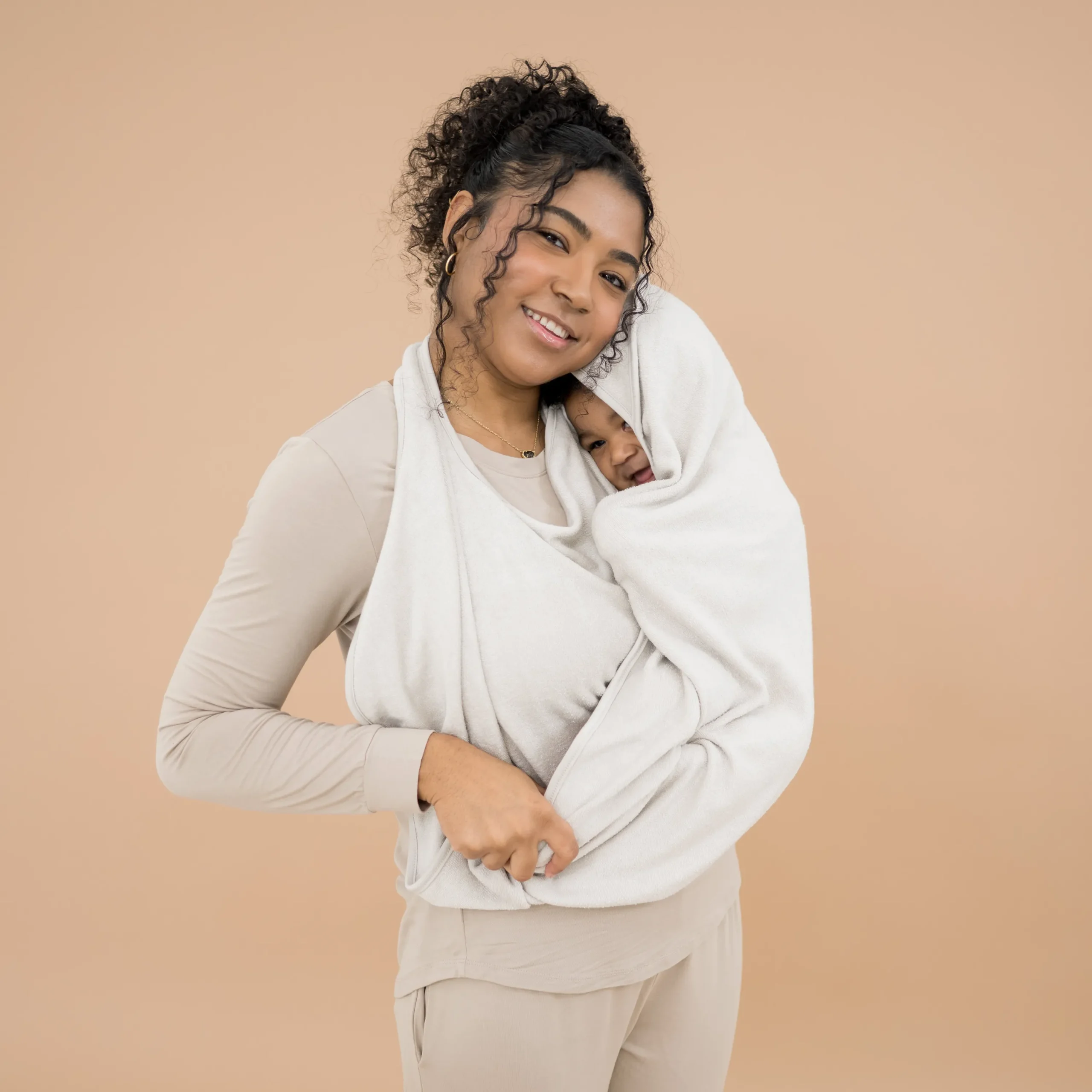 Kyte Baby Terry Apron Towel in Oat Outlet