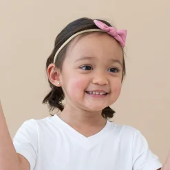 Kyte Baby Tiny Nylon Bow in Apple Blossom