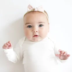 Kyte Baby Tiny Nylon Bow in Blush Best