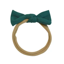 Kyte Baby Tiny Nylon Bow in Emerald Discount