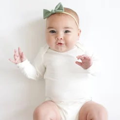 Kyte Baby Tiny Nylon Bow in Thyme Outlet
