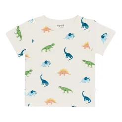 Kyte Baby Toddler Basic Tee in Ecru Roar Discount