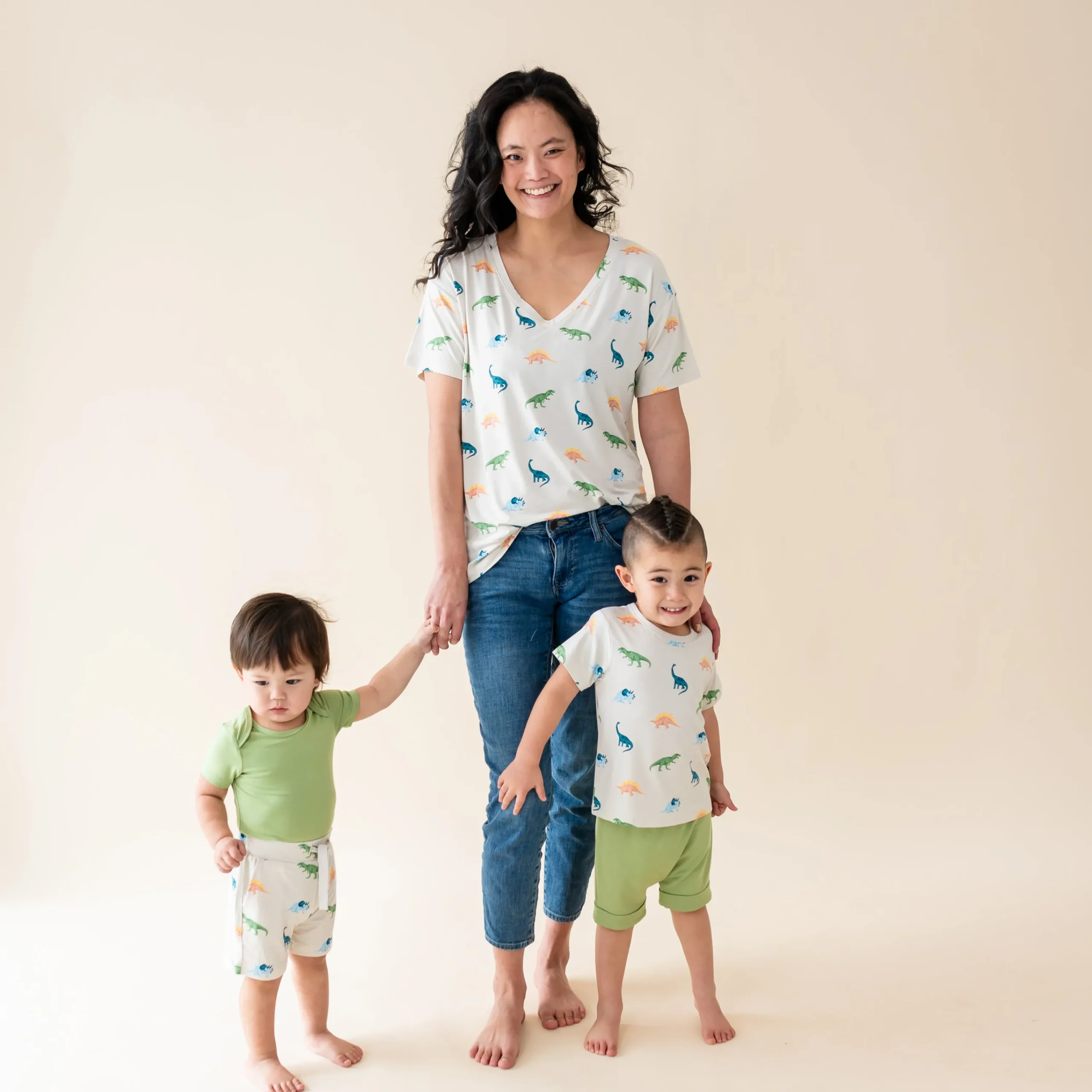 Kyte Baby Toddler Basic Tee in Ecru Roar Discount