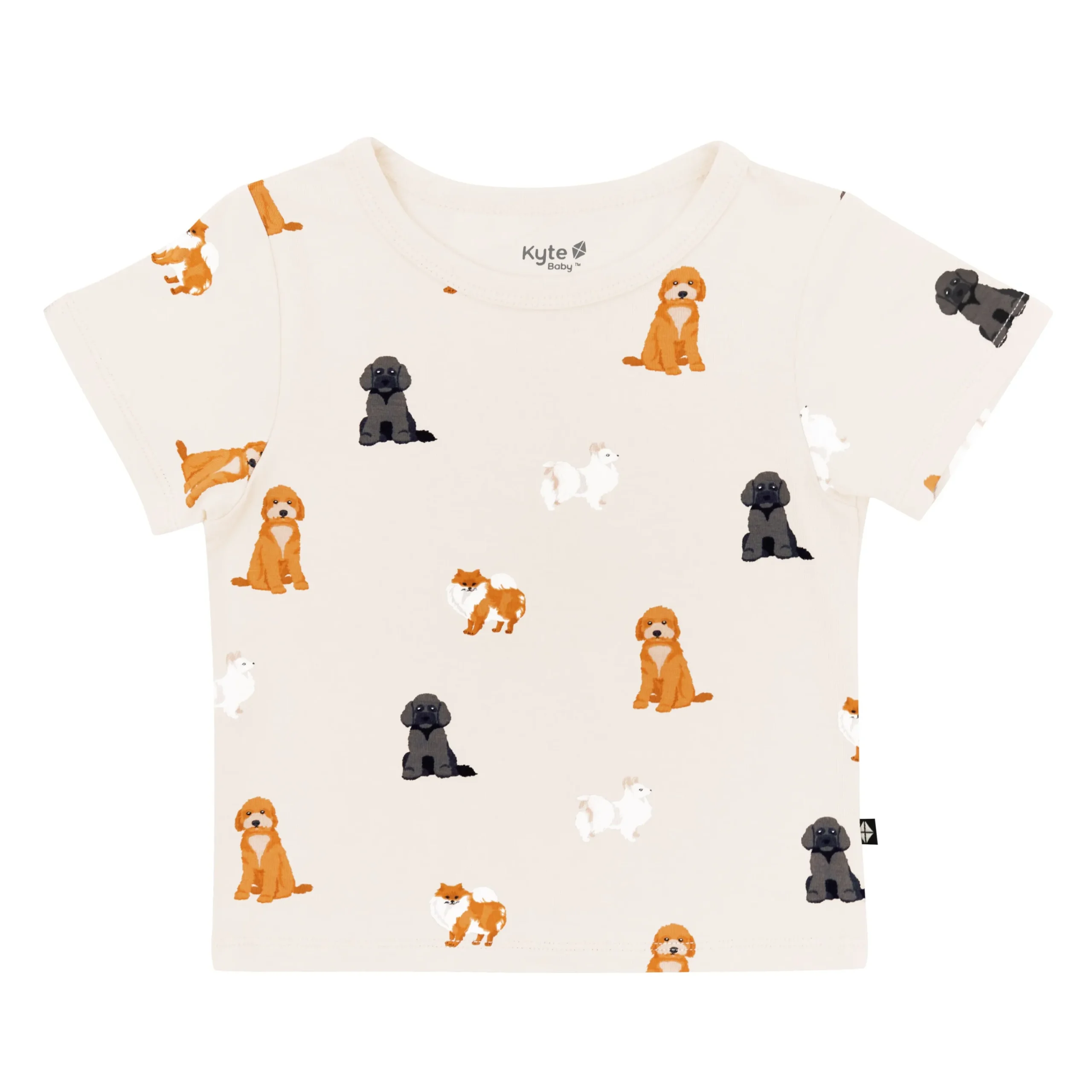 Kyte Baby Toddler Basic Tee in Fluffy Dog Clearance