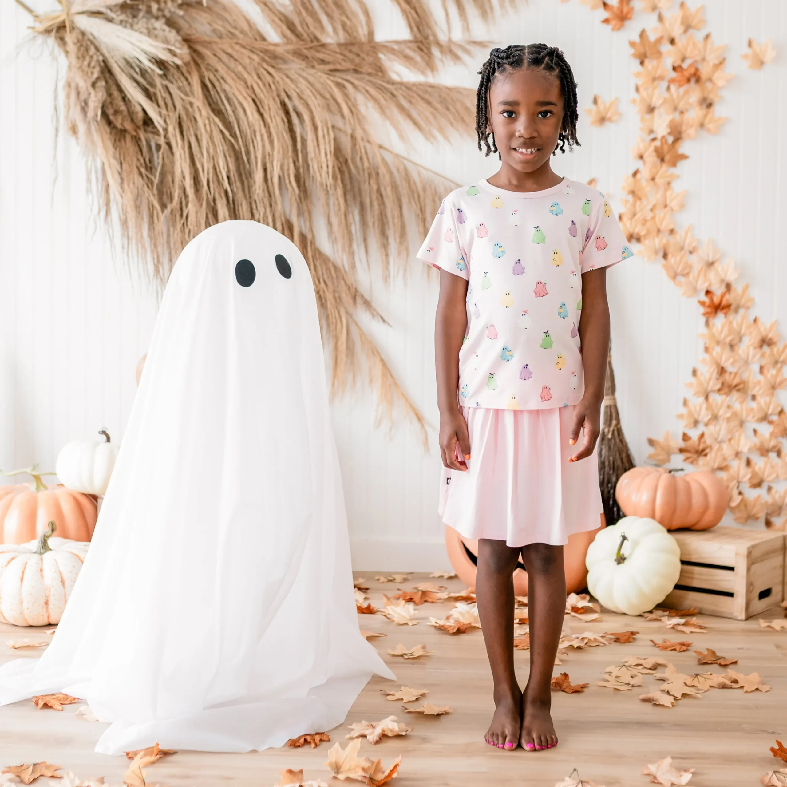 Kyte Baby Toddler Basic Tee in Pastel Ghost