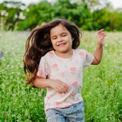 Kyte Baby Toddler Basic Tee in Sakura Peony