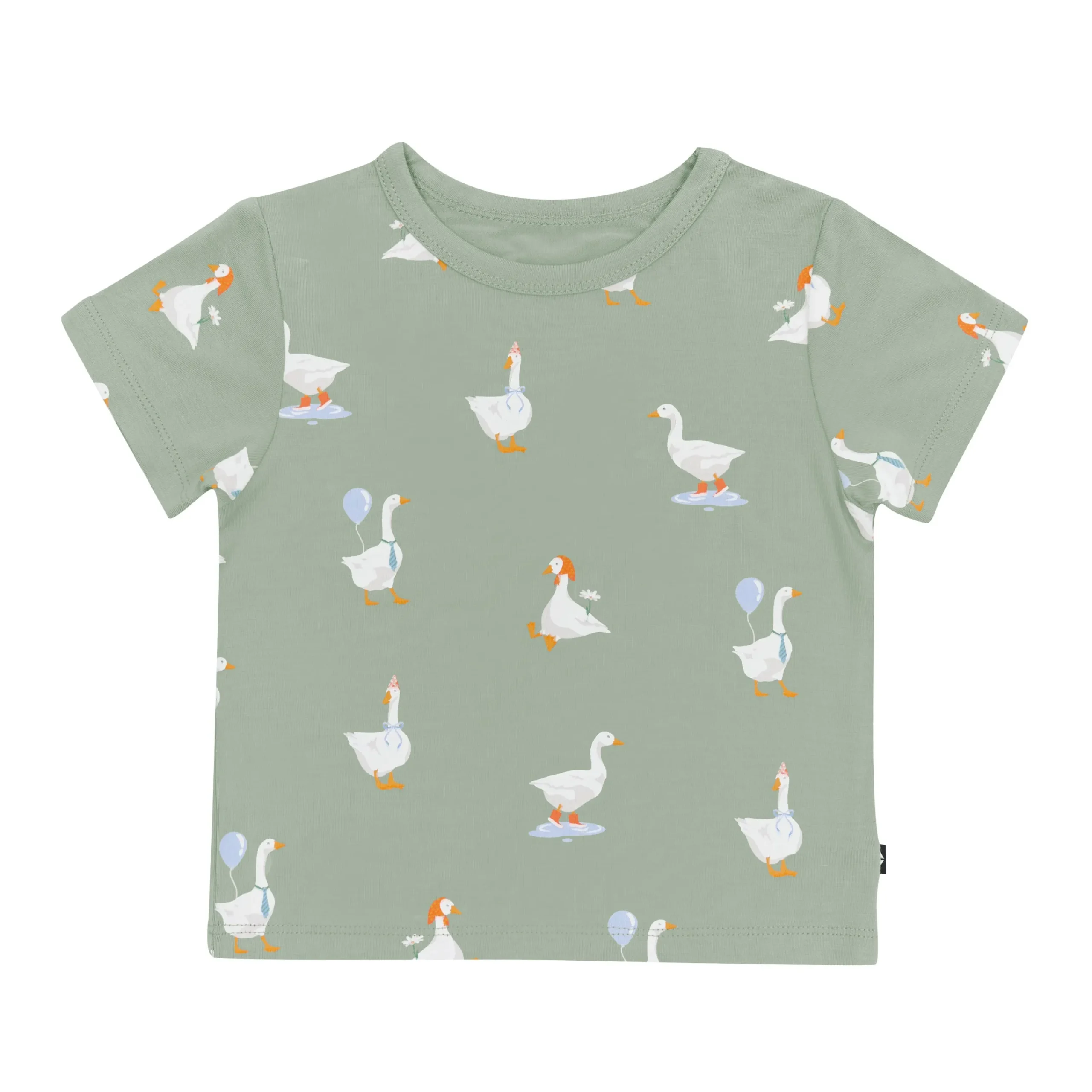 Kyte Baby Toddler Basic Tee in Silly Goose Hot