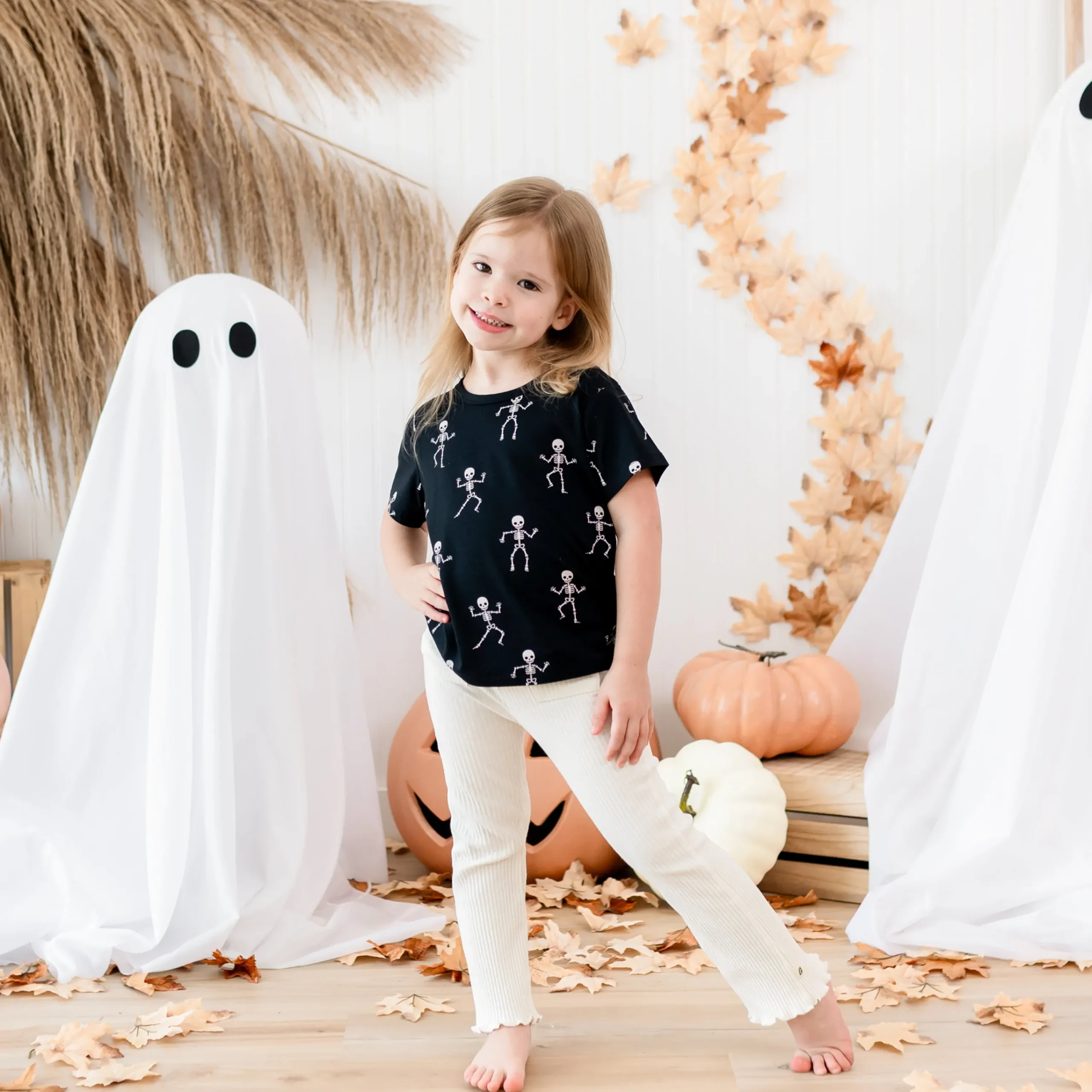 Kyte Baby Toddler Basic Tee in Skeleton Clearance