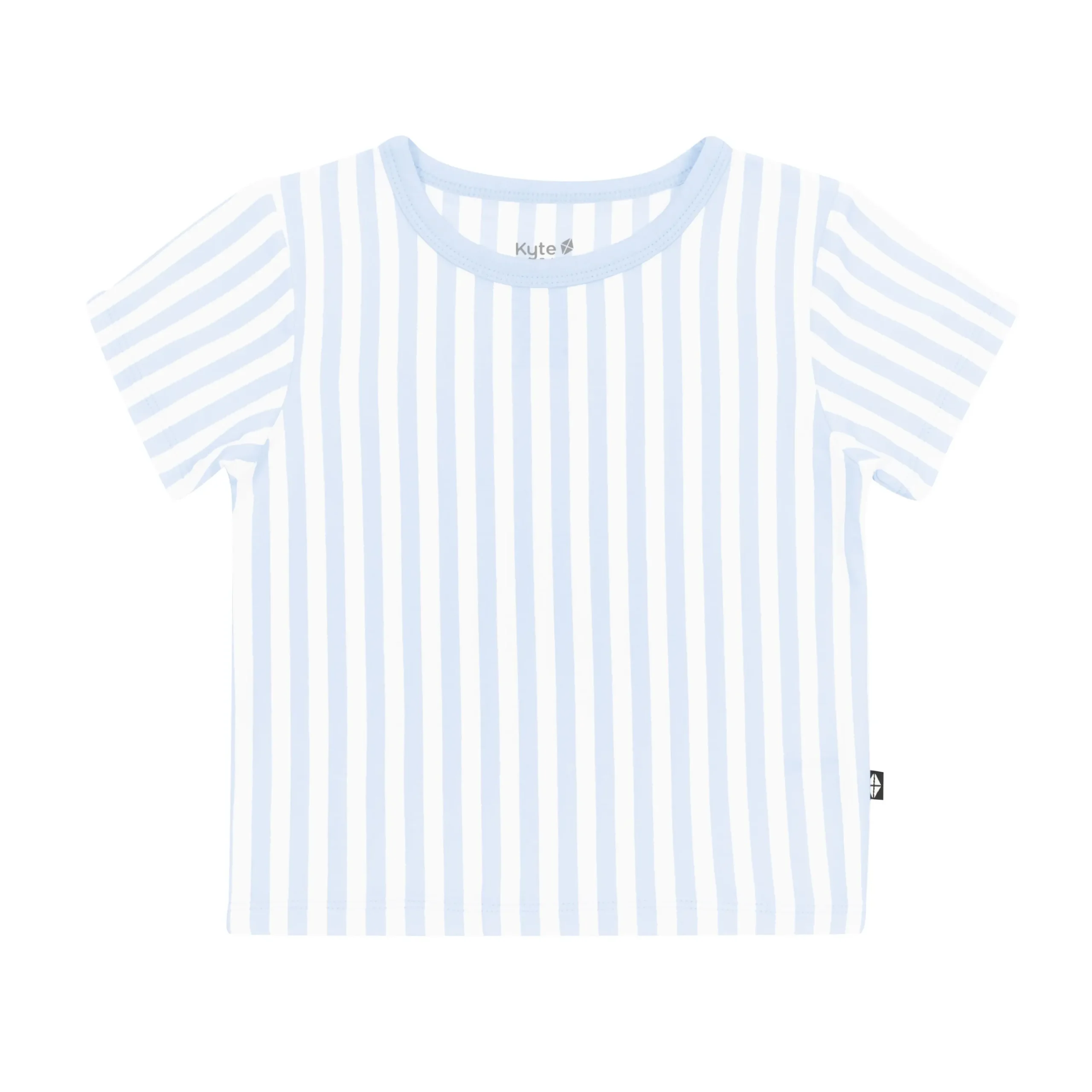 Kyte Baby Toddler Basic Tee in Small Mist Stripe Online