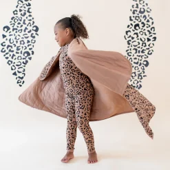 Kyte Baby Toddler Blanket in 1.0 Latte Leopard Online