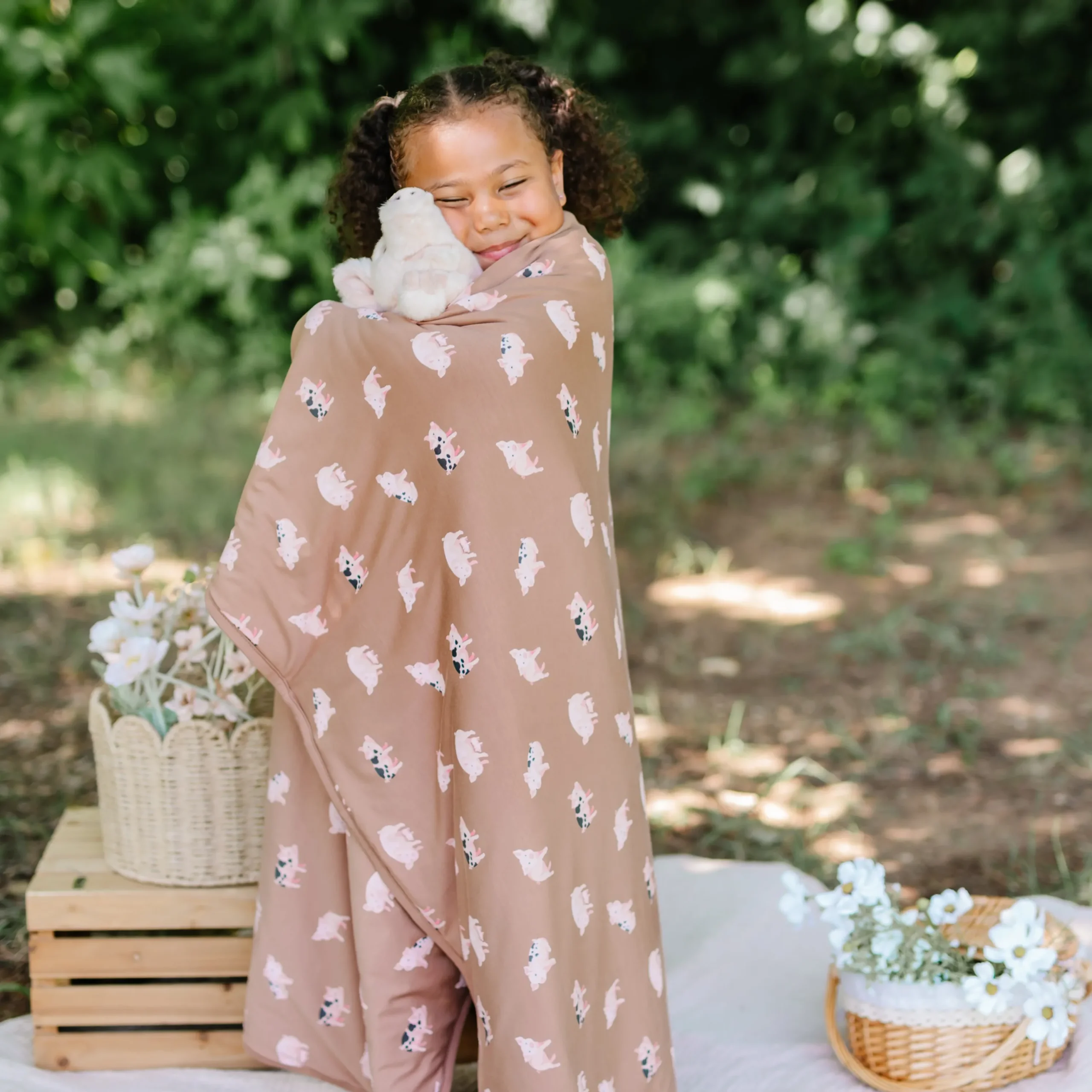 Kyte Baby Toddler Blanket in Pig 1.0 Clearance