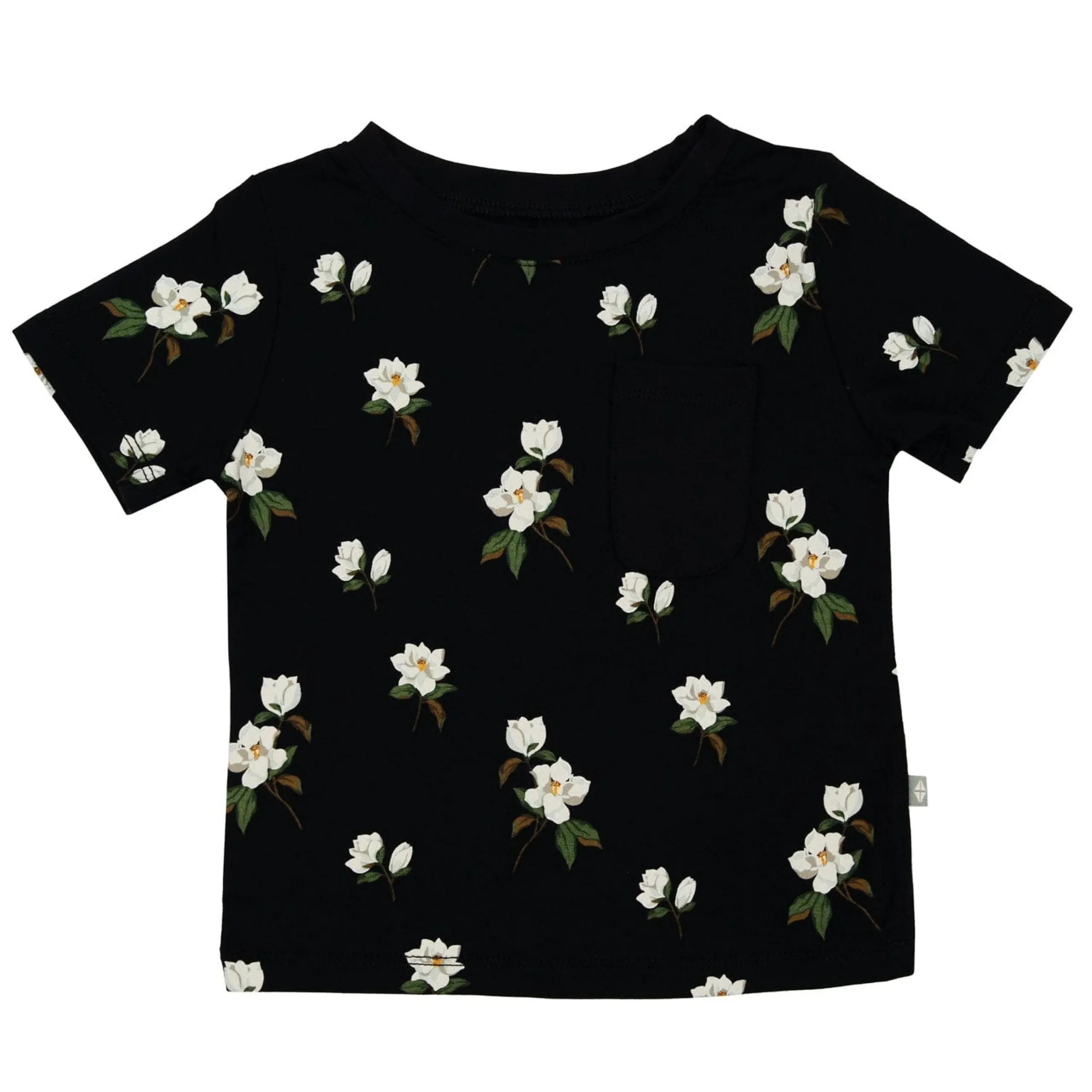 Kyte Baby Toddler Crew Neck Tee in Small Midnight Magnolia Best
