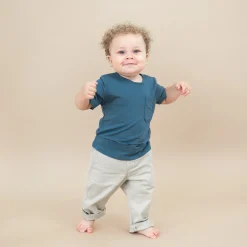 Kyte Baby Toddler Crew Neck Tee in Atlantic Best