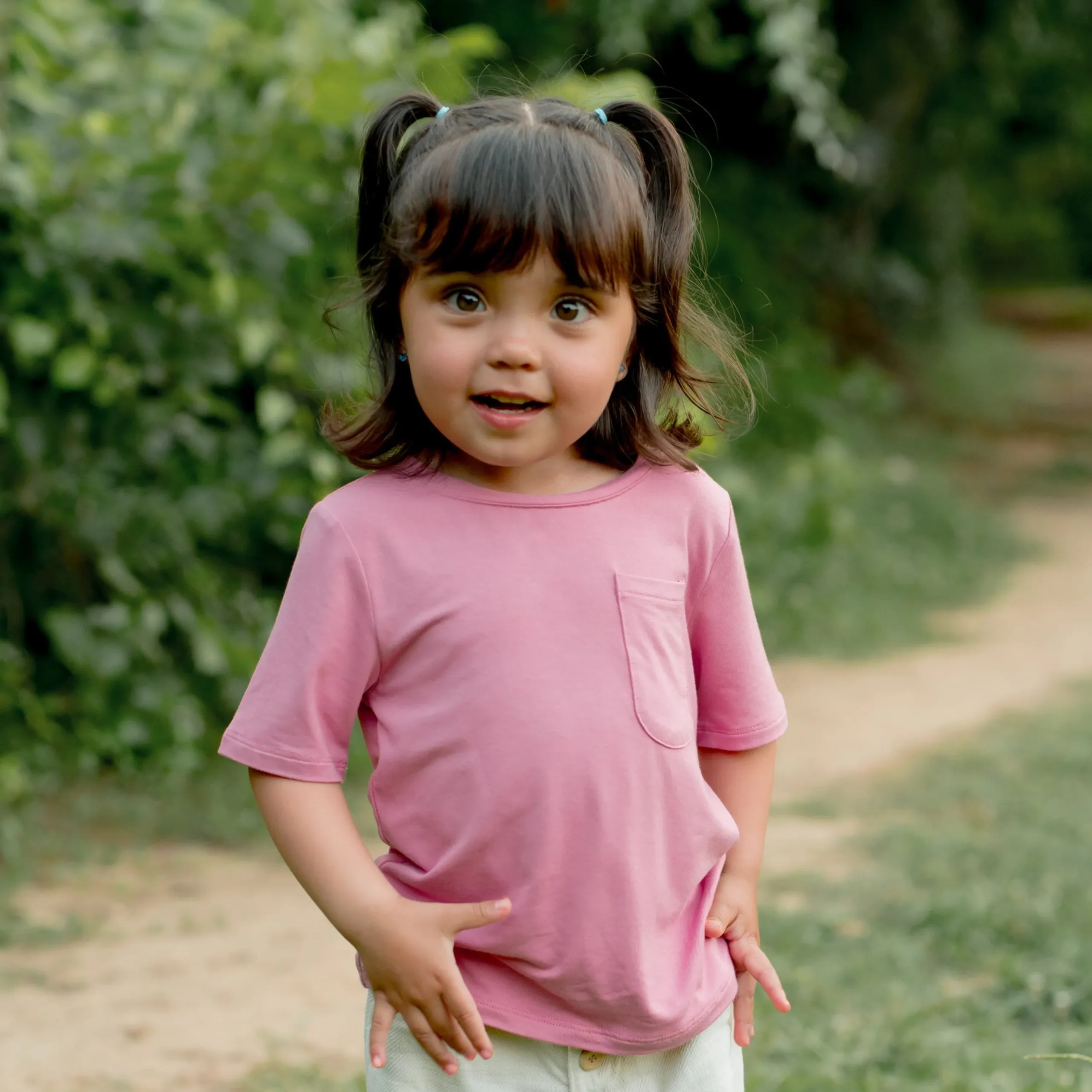 Kyte Baby Toddler Crew Neck Tee in Apple Blossom New