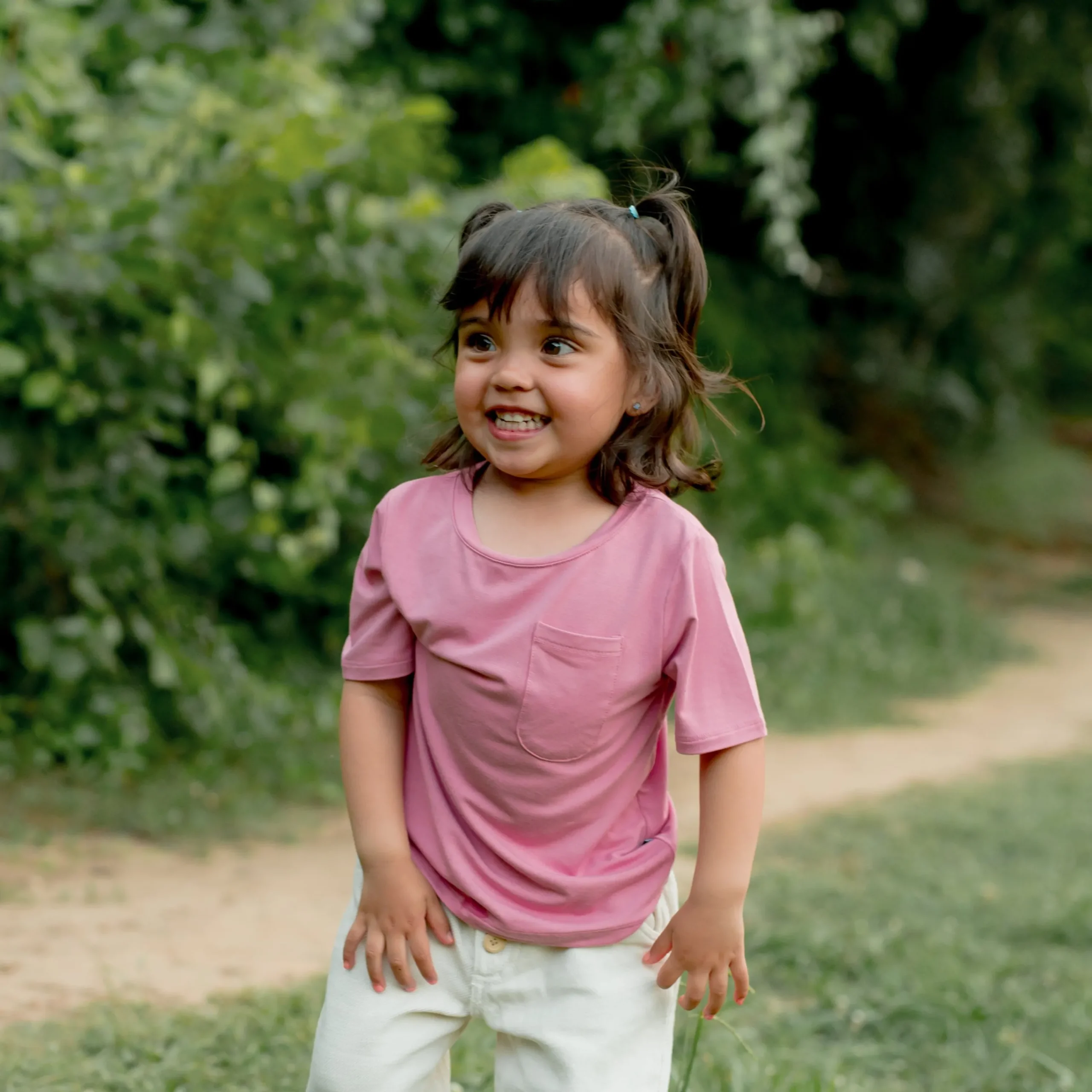 Kyte Baby Toddler Crew Neck Tee in Apple Blossom New
