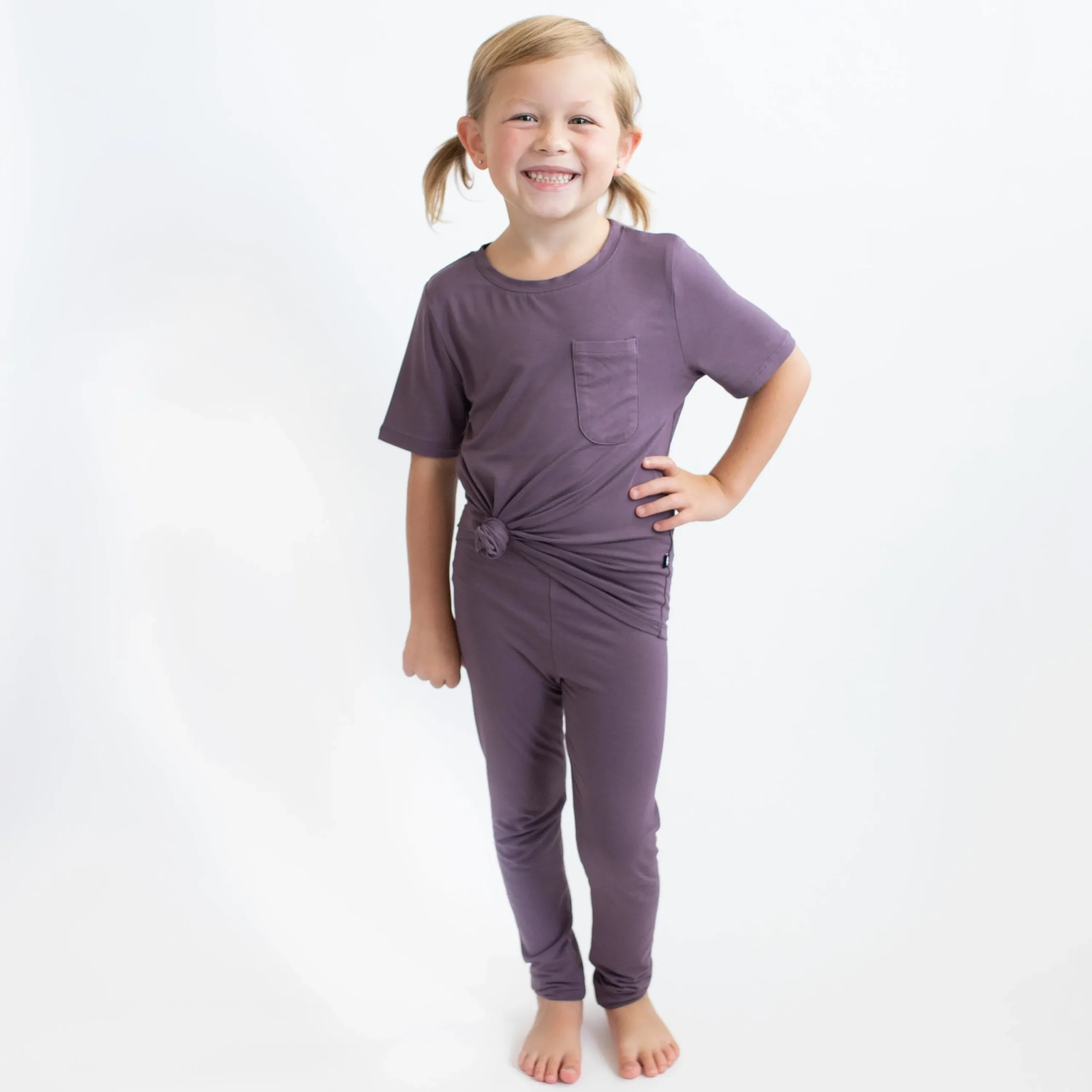Kyte Baby Toddler Crew Neck Tee in Currant