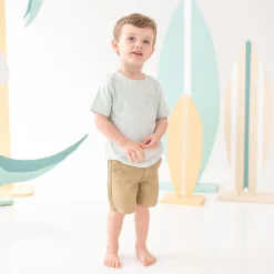 Kyte Baby Toddler Crew Neck Tee in Dew Hot