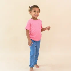 Kyte Baby Toddler Crew Neck Tee in Guava Discount