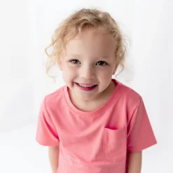 Kyte Baby Toddler Crew Neck Tee in Guava Discount