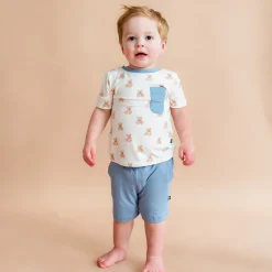 Kyte Baby Toddler Crew Neck Tee in Teddy Bear