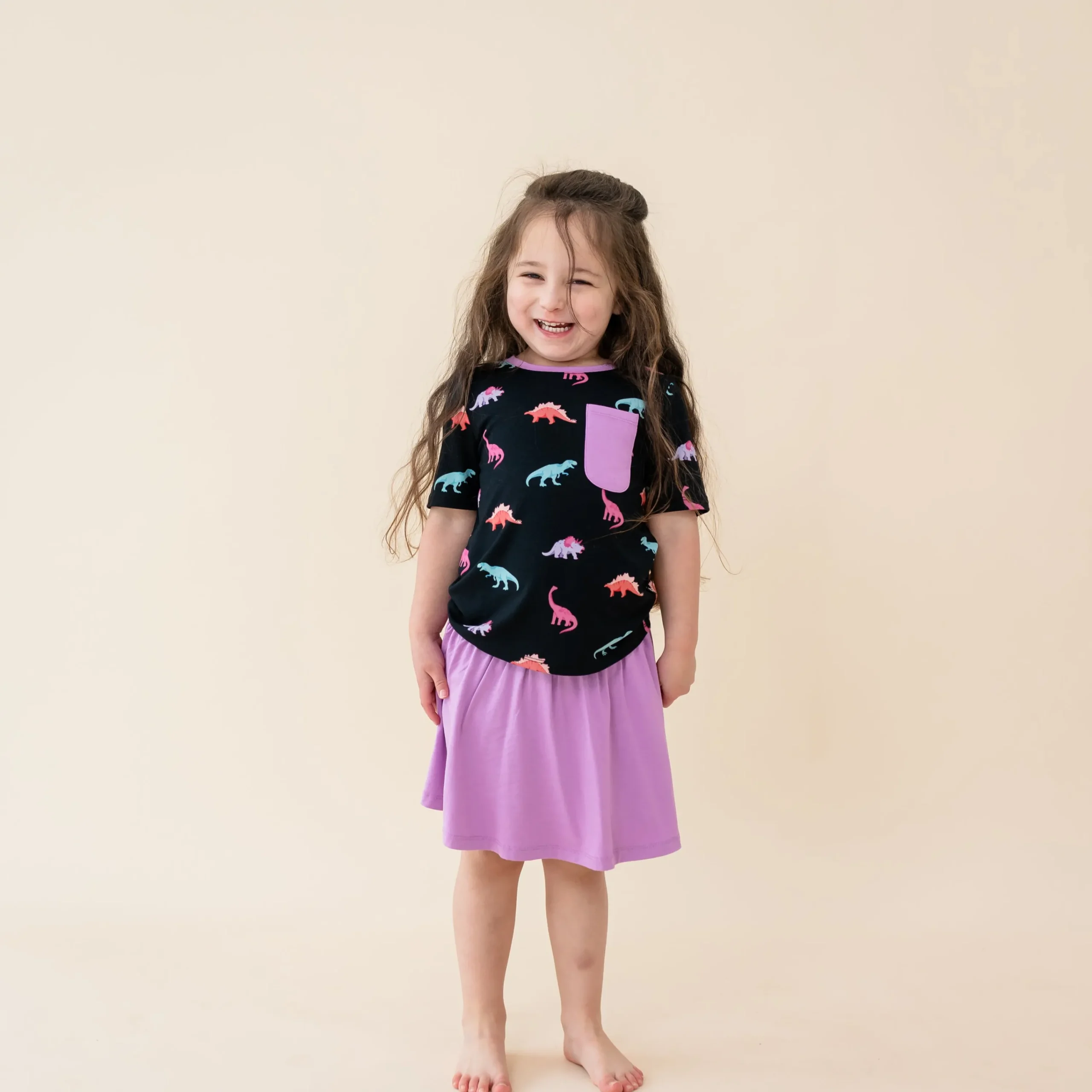 Kyte Baby Toddler Crew Neck Tee in Midnight Roar Clearance