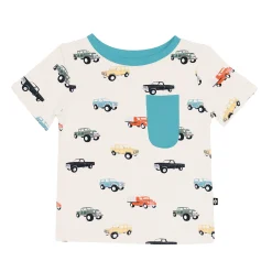 Kyte Baby Toddler Crew Neck Tee in Vintage Truck Outlet