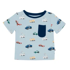 Kyte Baby Toddler Crew Neck Tee in Construction Clearance