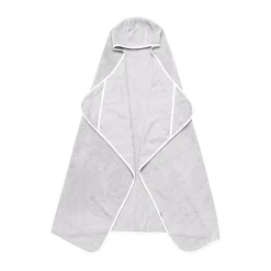 Kyte Baby Toddler Hooded Bath Towel in Storm with Cloud Trim Sale