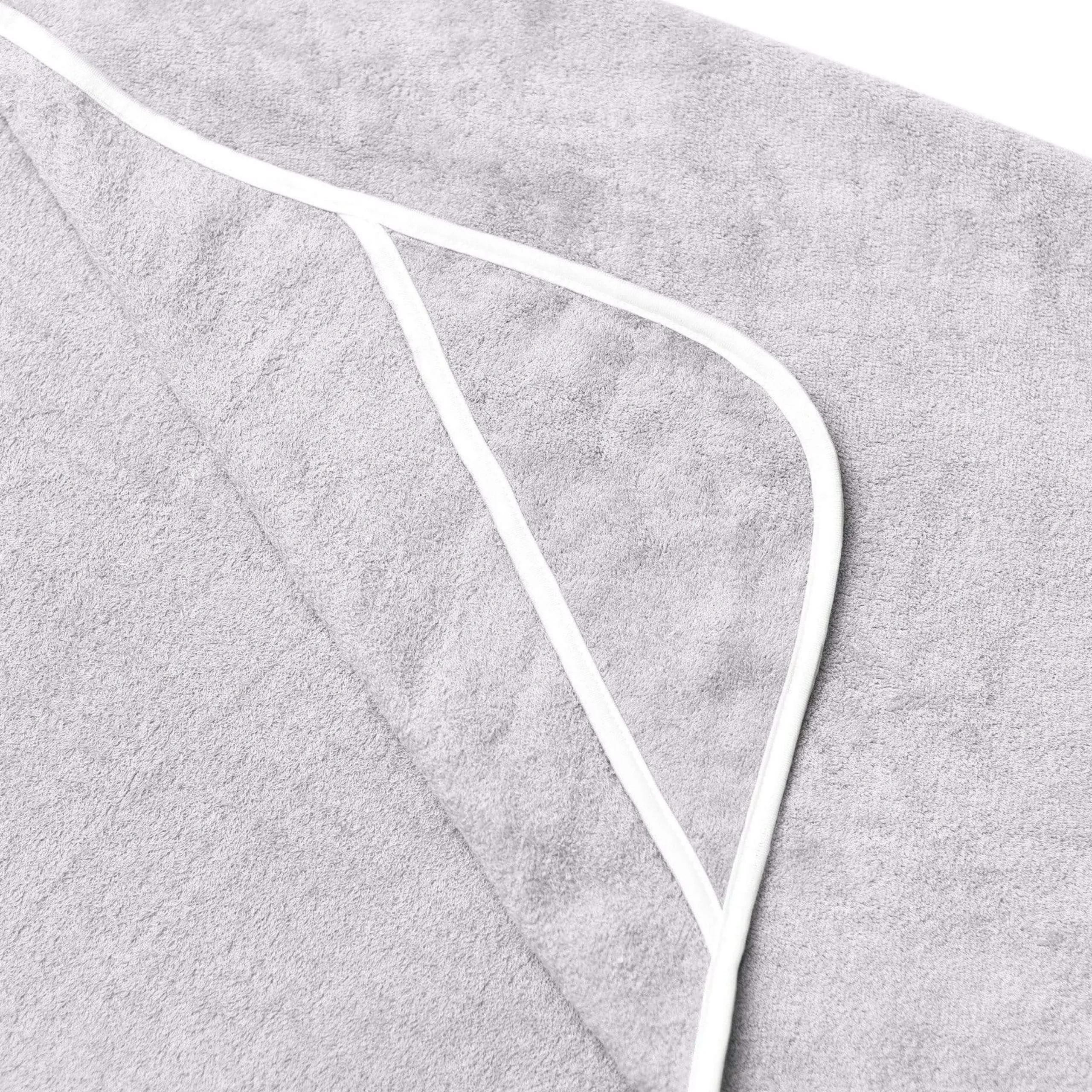 Kyte Baby Toddler Hooded Bath Towel in Storm with Cloud Trim Sale
