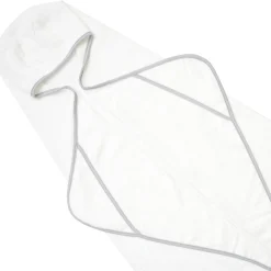 Kyte Baby Toddler Hooded Bath Towel in Cloud with Storm Trim Online