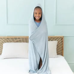 Kyte Baby Toddler Hooded Bath Towel in Fog Sale
