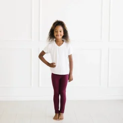 Kyte Baby Toddler Leggings in Burgundy Discount