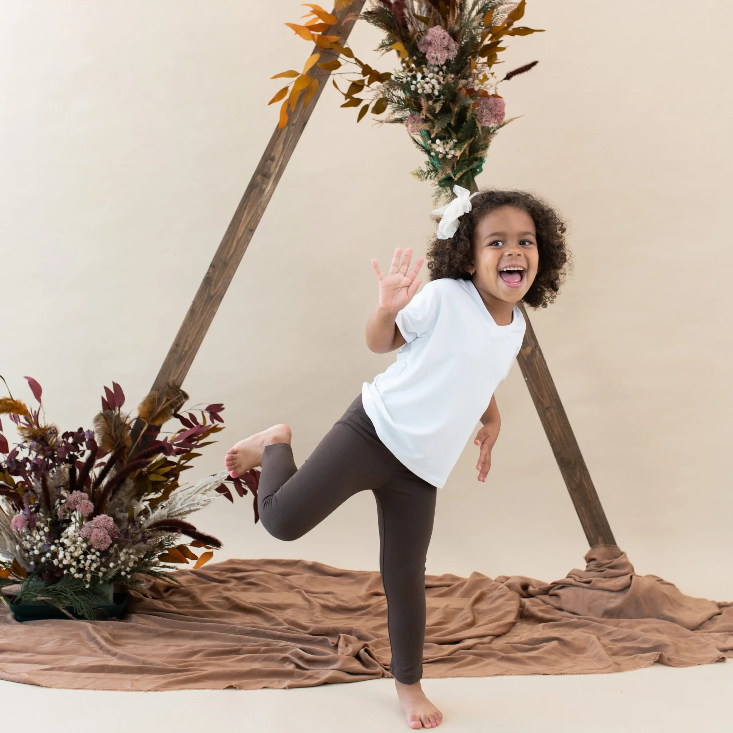 Kyte Baby Toddler Leggings in Espresso Hot