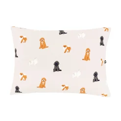 Kyte Baby Toddler Pillowcase in Fluffy Dog Hot