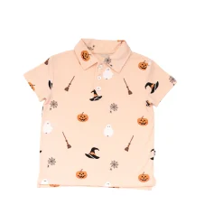 Kyte Baby Toddler Short Sleeve Polo in Bewitched