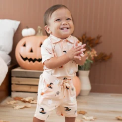 Kyte Baby Toddler Short Sleeve Polo in Bewitched