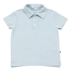 Kyte Baby Toddler Short Sleeve Polo in Fog Online