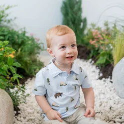 Kyte Baby Toddler Short Sleeve Polo in Yosemite