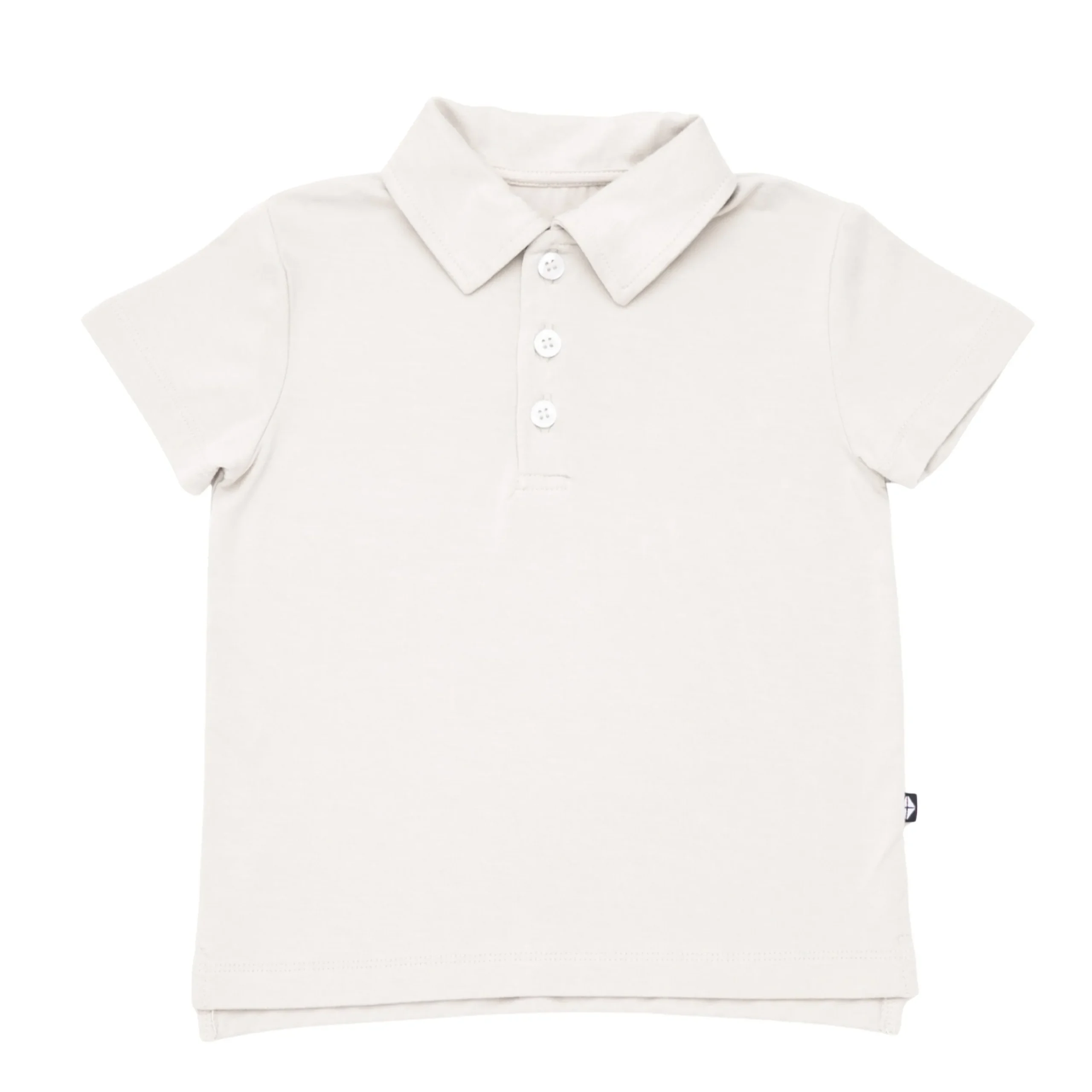 Kyte Baby Toddler Short Sleeve Polo in Oat Outlet