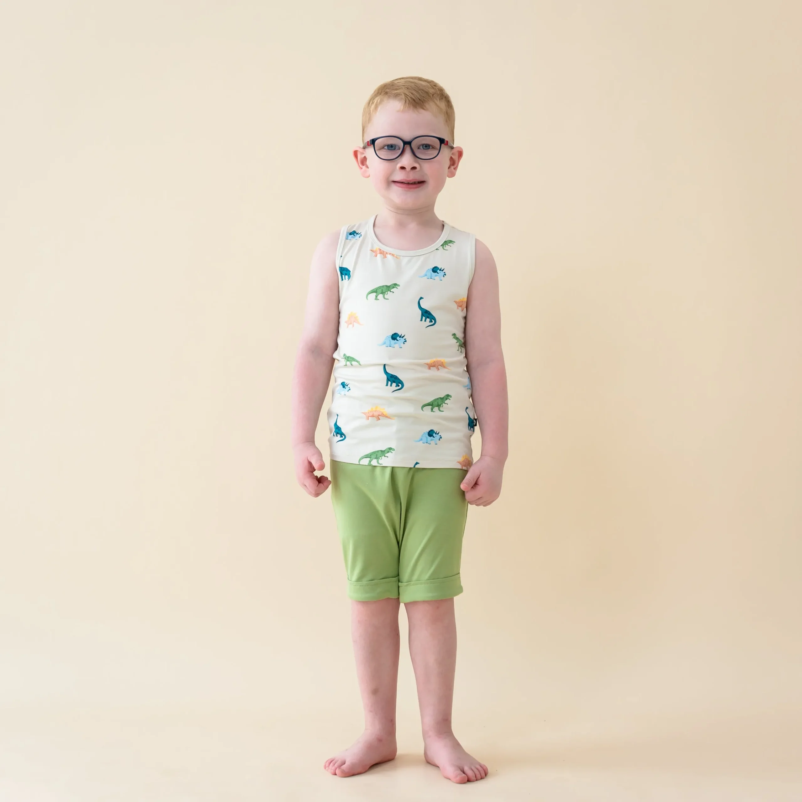 Kyte Baby Toddler Tank Top in Ecru Roar New