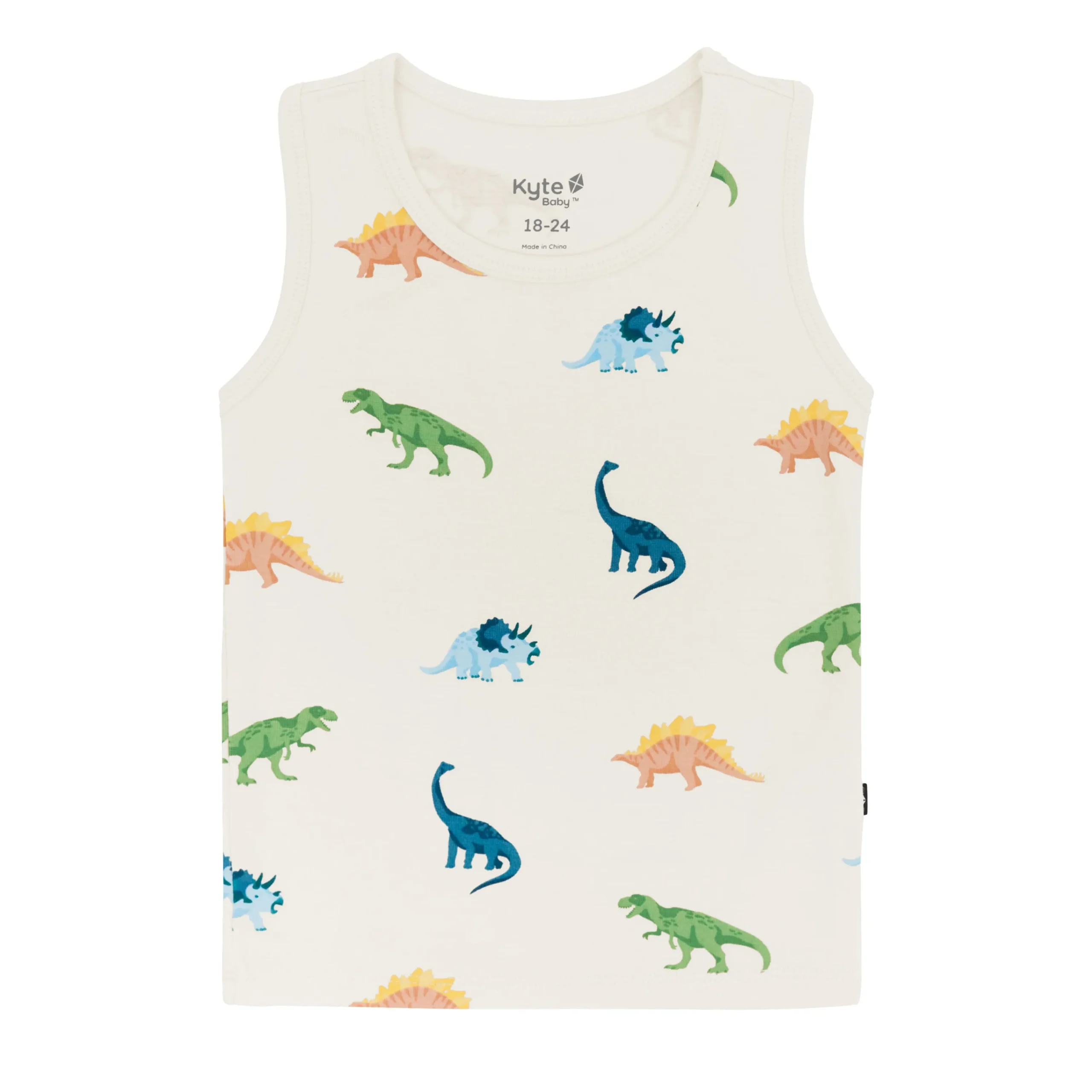 Kyte Baby Toddler Tank Top in Ecru Roar New