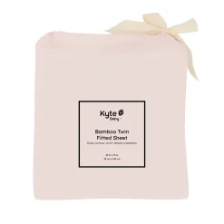 Kyte Baby Twin Sheet in Blush Hot