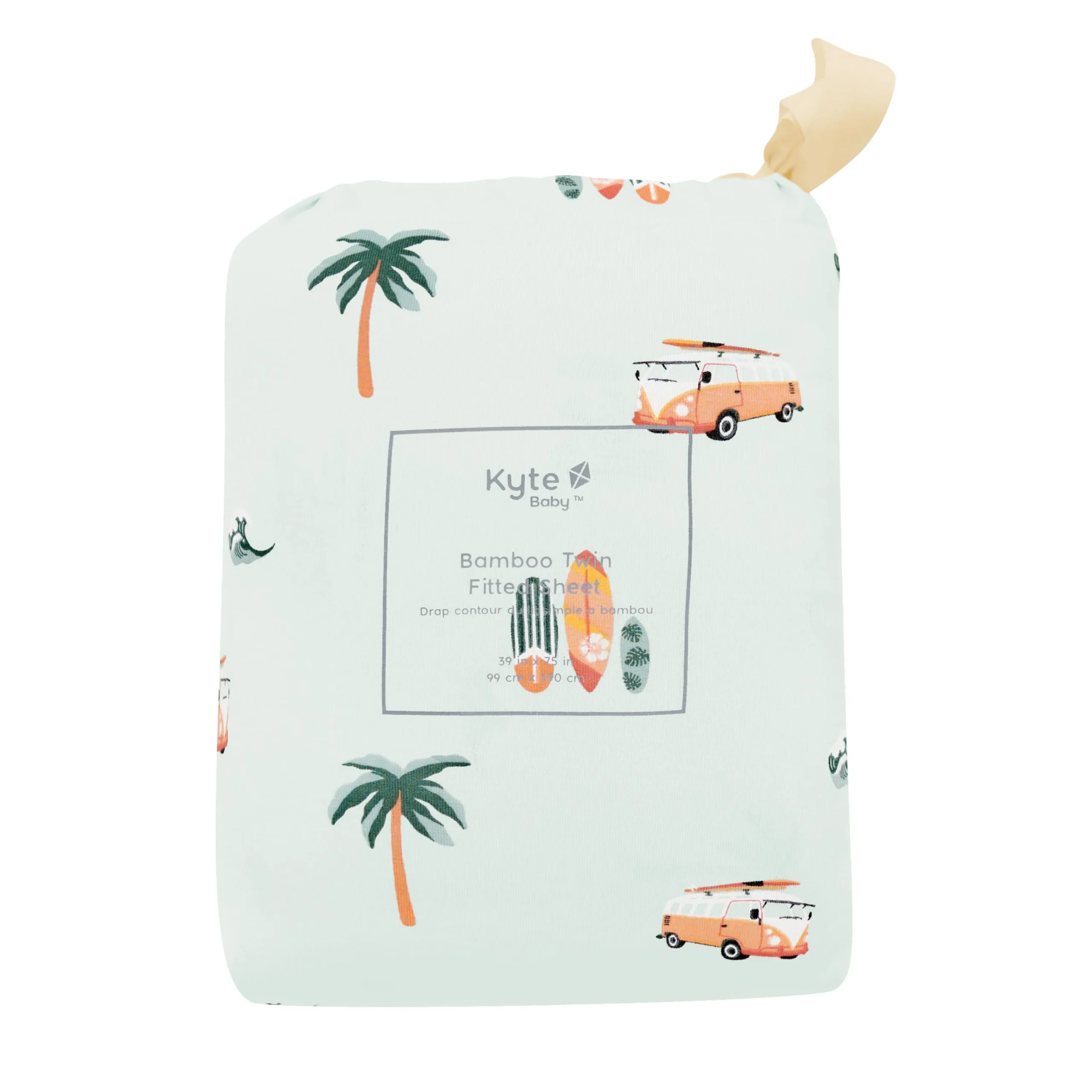 Kyte Baby Twin Sheet in Dew Surf Best