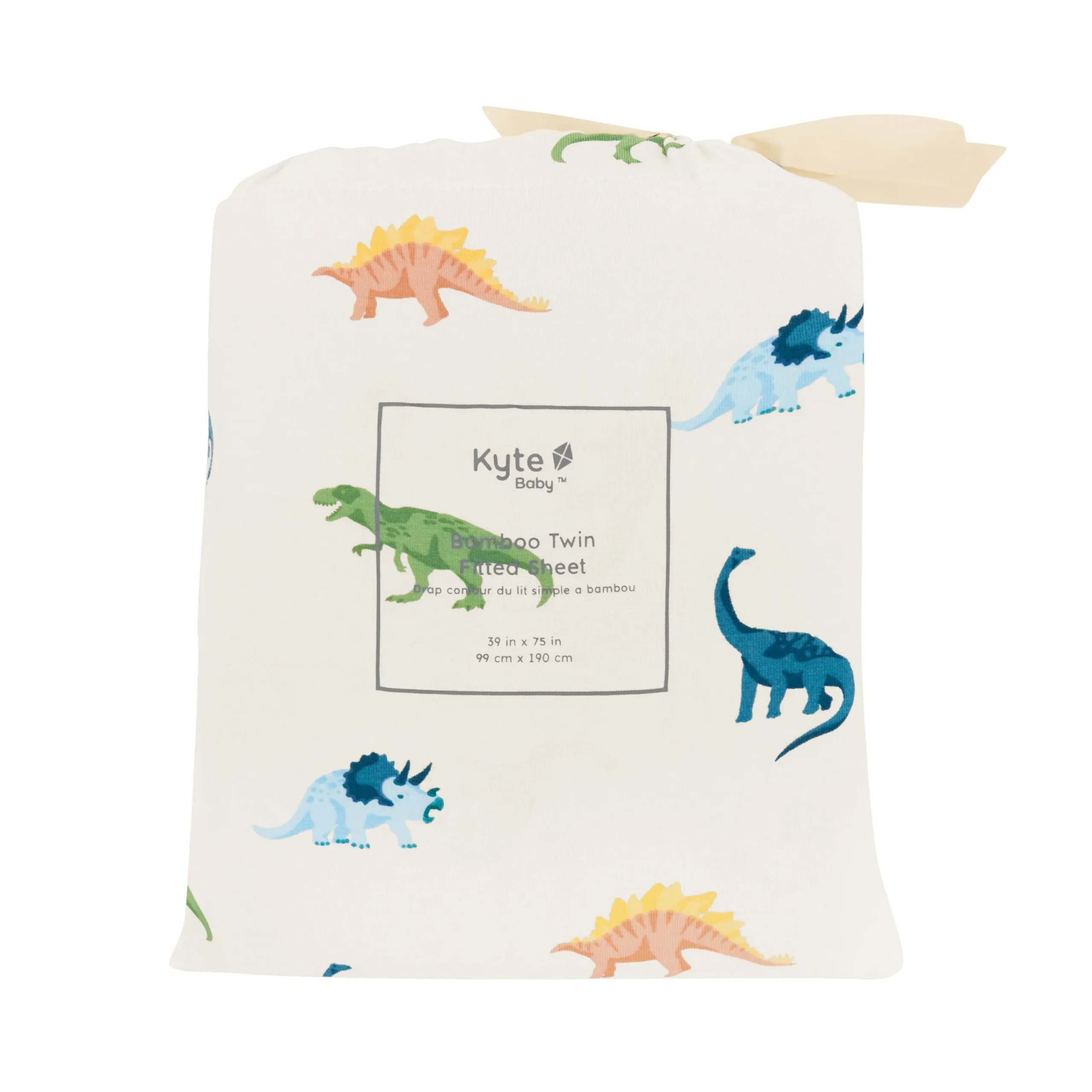 Kyte Baby Twin Sheet in Ecru Roar Online