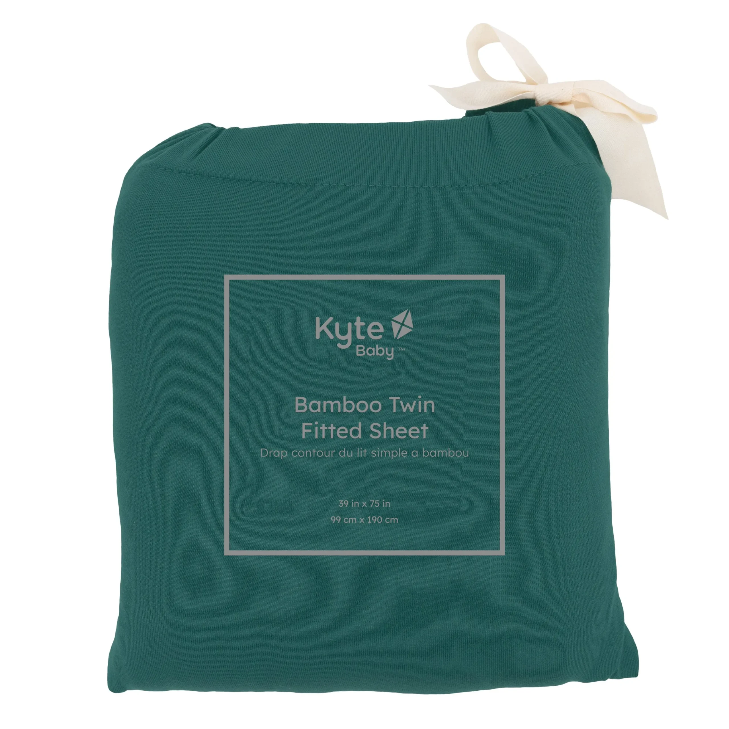 Kyte Baby Twin Sheet in Emerald New