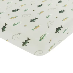 Kyte Baby Twin Sheet in Fishing Hot